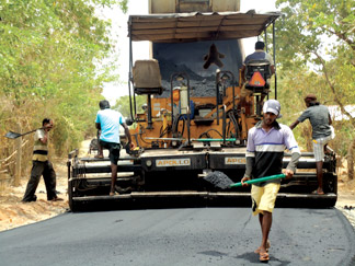 srilanka road construction development