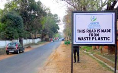 Bitumen road projects using waste plastics