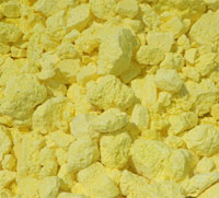 sulphur lumps